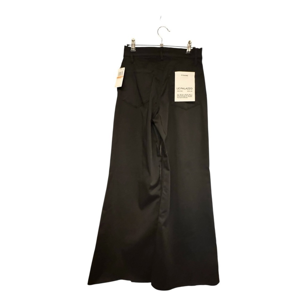 FRAME Denim Le Palazzo Sateen - Black NWT - Picture 5 of 7